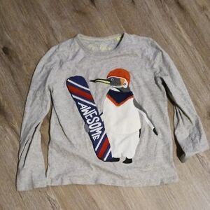 9/10 Mini Boden Penguin Holiday Shirt